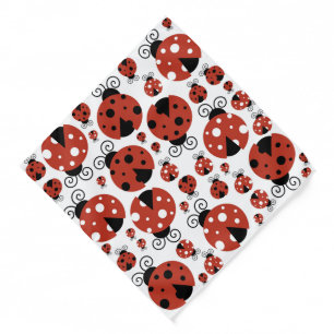 Pattern Of Ladybugs, Cute Ladybugs, Red Ladybugs Bandana