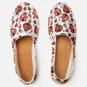 Pattern Of Ladybugs, Cute Ladybugs, Red Ladybugs Espadrilles