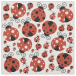 Pattern Of Ladybugs, Cute Ladybugs, Red Ladybugs Fabric