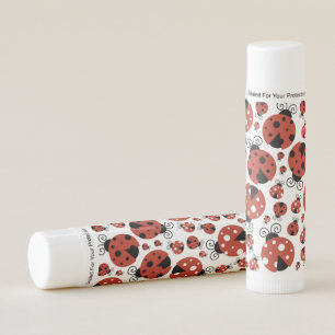 Pattern Of Ladybugs, Cute Ladybugs, Red Ladybugs Lip Balm