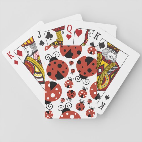 Pattern Of Ladybugs Cute Ladybugs Red Ladybugs Playing Cards