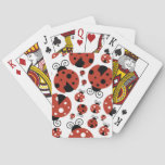 Pattern Of Ladybugs, Cute Ladybugs, Red Ladybugs Poker Cards