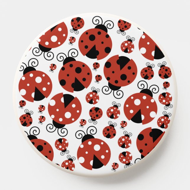 Pattern Of Ladybugs, Cute Ladybugs, Red Ladybugs PopSocket (Popsocket)