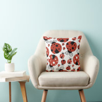 Pattern Of Ladybugs, Cute Ladybugs, Red Ladybugs