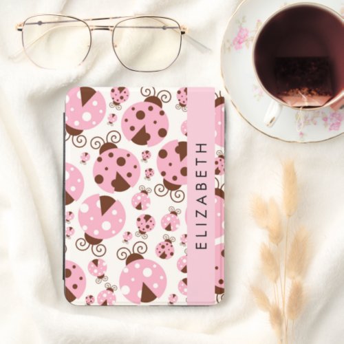 Pattern Of Ladybugs, Pink Ladybugs, Your Name Kindle Cover
