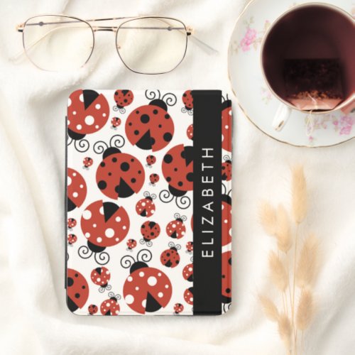 Pattern Of Ladybugs, Red Ladybugs, Your Name Kindle Cover