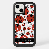 Pattern Of Ladybugs, Red Ladybugs, Your Name