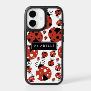 Pattern Of Ladybugs, Red Ladybugs, Your Name iPhone 17 Case