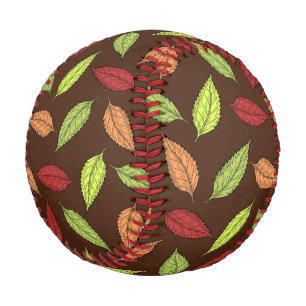 Pattern Of Leaves, Colorful Leaves, Autumn Leaves Baseball