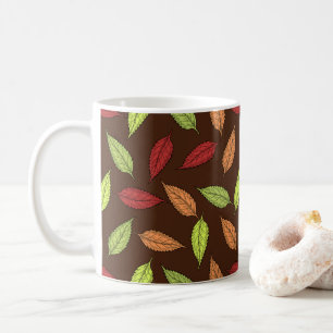 Pattern Of Leaves, Colorful Leaves, Autumn Leaves Coffee Mug