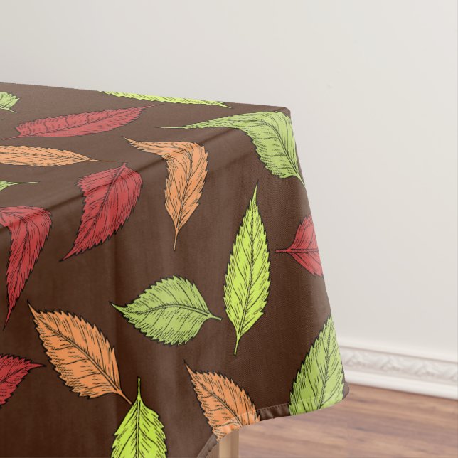 Pattern Of Leaves, Colorful Leaves, Autumn Leaves Tablecloth (In Situ)