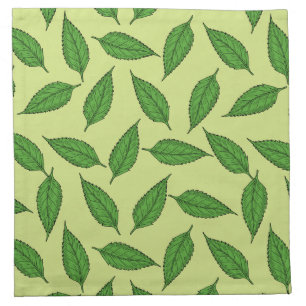 Pattern Of Leaves, Leaf Pattern, Spring Leaves Cloth Napkin