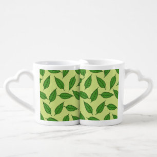 Pattern Of Leaves, Leaf Pattern, Spring Leaves Coffee Mug Set