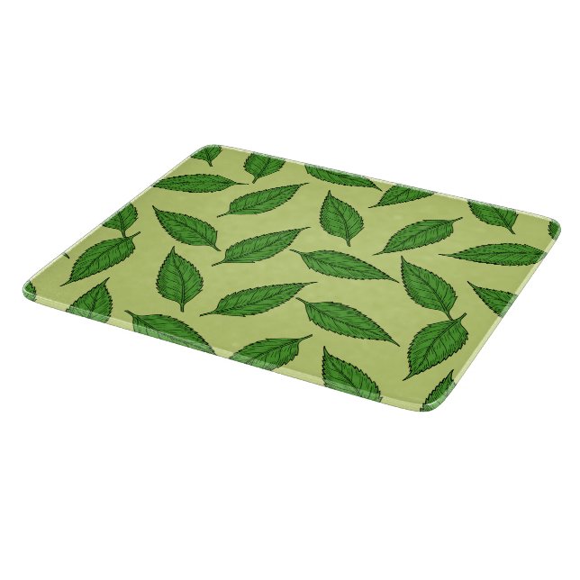 Pattern Of Leaves, Leaf Pattern, Spring Leaves Cutting Board (Corner)