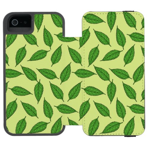 Pattern Of Leaves Leaf Pattern Spring Leaves iPhone SE55s Wallet Case