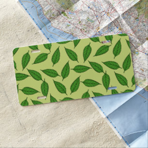 Pattern Of Leaves, Leaf Pattern, Spring Leaves License Plate