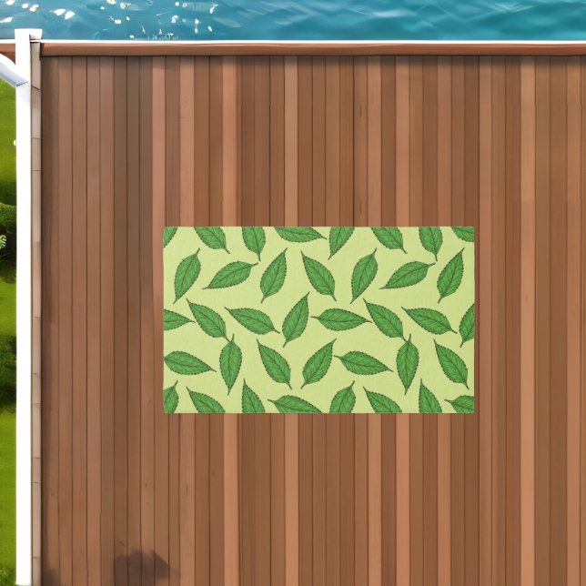 Pattern Of Leaves, Leaf Pattern, Spring Leaves Outdoor Rug (Insitu (Outdoor 1))