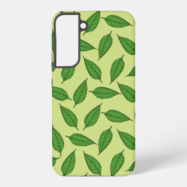 Pattern Of Leaves, Leaf Pattern, Spring Leaves Samsung Galaxy Case (Back)