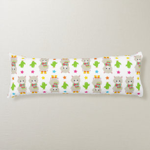 Pattern Of Llamas, Cute Llamas, Alpacas, Cactus Body Pillow