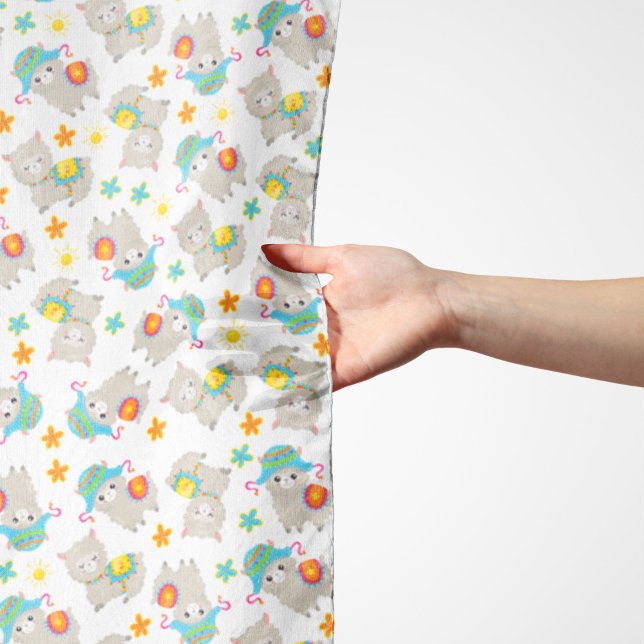 Pattern Of Llamas, Cute Llamas, Alpacas, Flowers Scarf (Creator Uploaded)