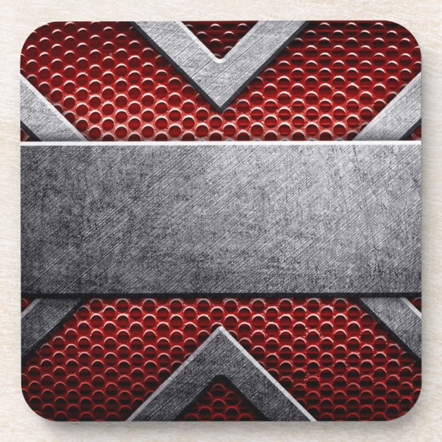 Pattern of metal plate beverage coaster (Front)