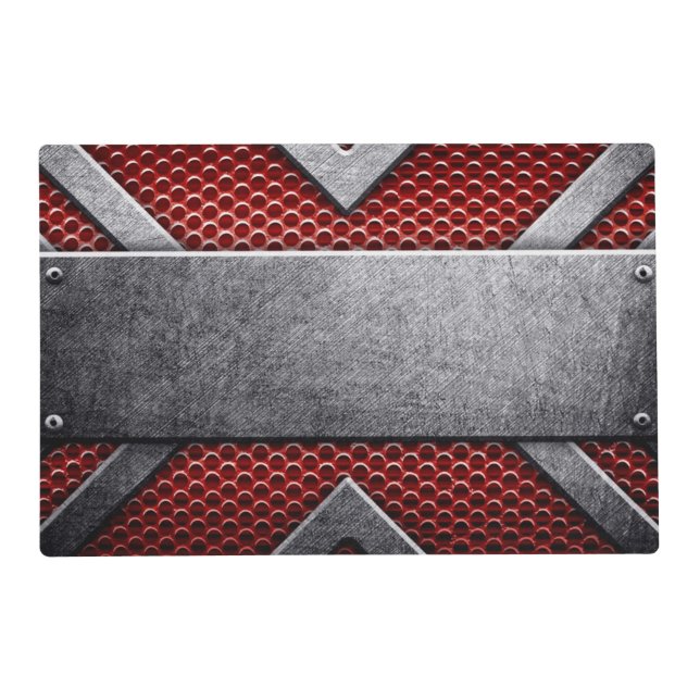 Pattern of metal plate placemat (Front)