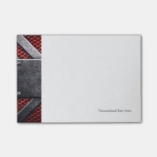 Pattern of metal plate post-it notes