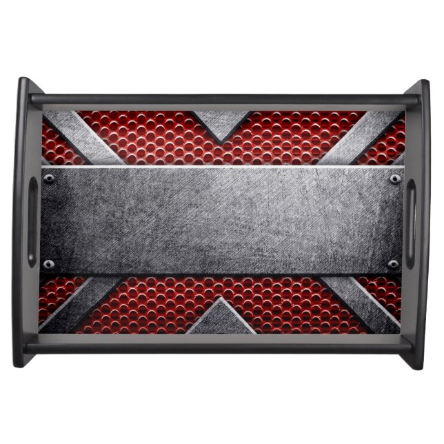 Pattern of metal plate serving tray (Front)