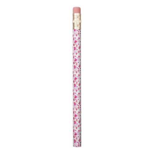 Pattern Of Owls Cute Owls Pink Owls Hearts Pencil