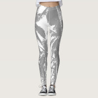 Pattern of Palm Tree Leaves Leggings