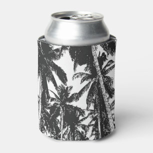 Pattern of Palm Trees in a Posterized Design Can Cooler