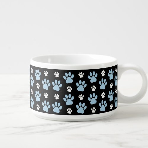 Pattern Of Paws Blue Paws Dog Paws Animal Paws Bowl