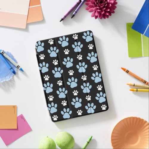 Pattern Of Paws Blue Paws Dog Paws Animal Paws iPad Air Cover