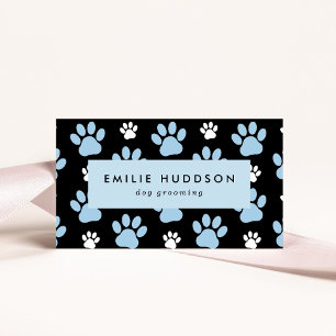 Pattern Of Paws, Dog Groomer, Dog Walker, Pet Shop Business Card