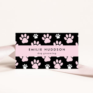 Pattern Of Paws, Dog Groomer, Dog Walker, Pet Shop Business Card