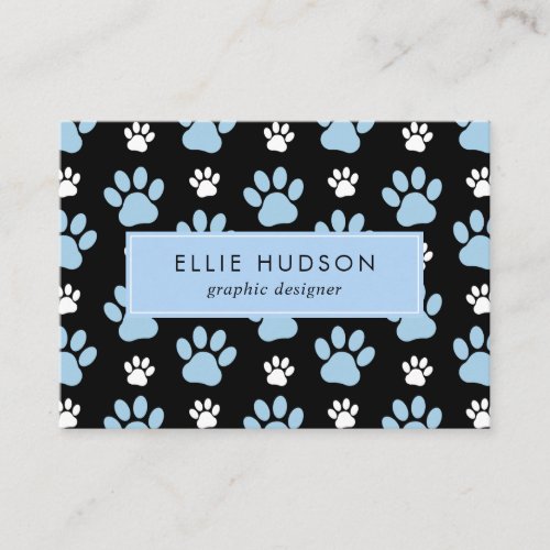 Pattern Of Paws Dog Groomer Dog Walker Pet Shop Business Card