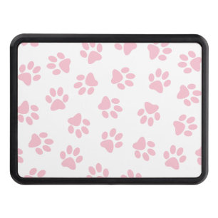 Pattern Of Paws, Dog Paws, Baby Pink Paws Hitch Cover