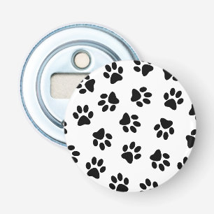 Pattern Of Paws, Dog Paws, Black Paws Bottle Opener