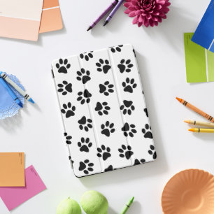 Pattern Of Paws, Dog Paws, Black Paws iPad Pro Cover
