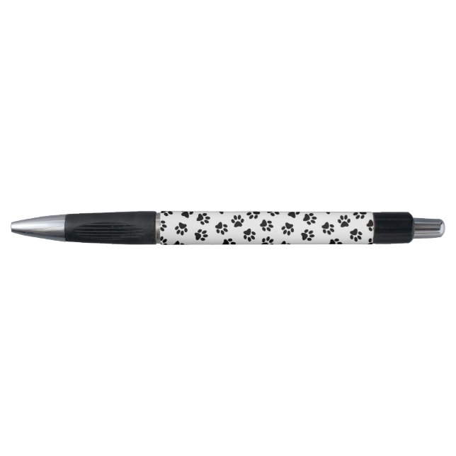 Pattern Of Paws, Dog Paws, Black Paws Pen (Front)