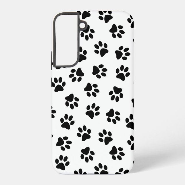 Pattern Of Paws, Dog Paws, Black Paws Samsung Galaxy Case (Back)