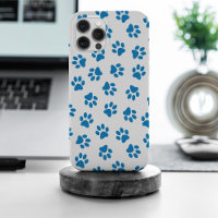 Pattern Of Paws, Dog Paws, Blue Paws