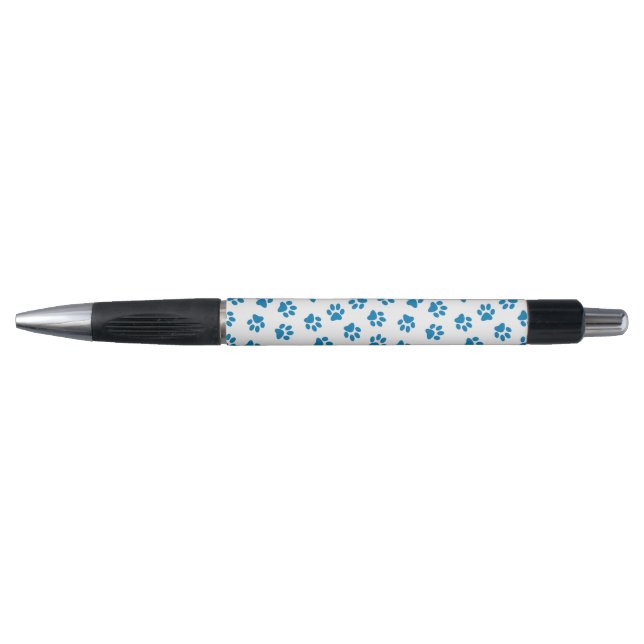 Pattern Of Paws, Dog Paws, Blue Paws Pen (Front)