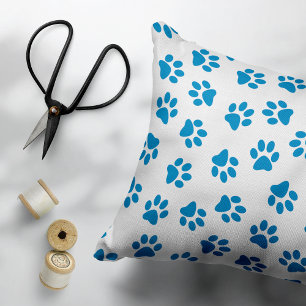 Pattern Of Paws, Dog Paws, Blue Paws Pet Bed