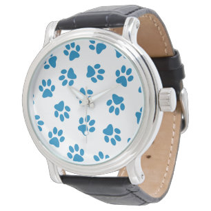 Pattern Of Paws, Dog Paws, Blue Paws Watch