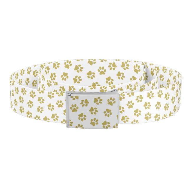 Pattern Of Paws, Dog Paws, Golden Paws Belt (Coil)