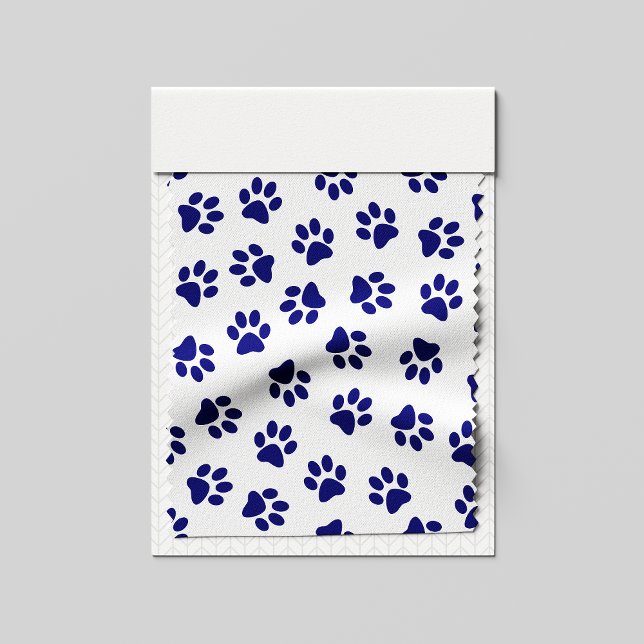 Pattern Of Paws, Dog Paws, Navy Blue Paws Fabric (Creator Uploaded)