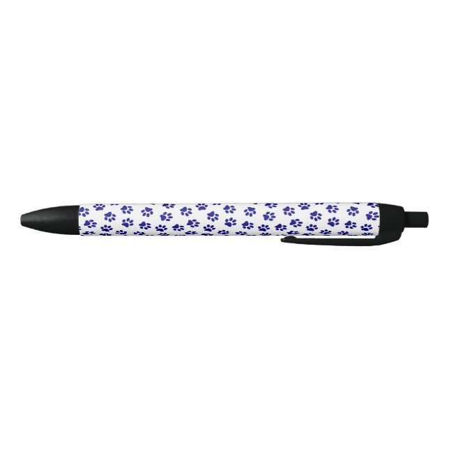 Pattern Of Paws, Dog Paws, Navy Blue Paws Pen (Bottom)