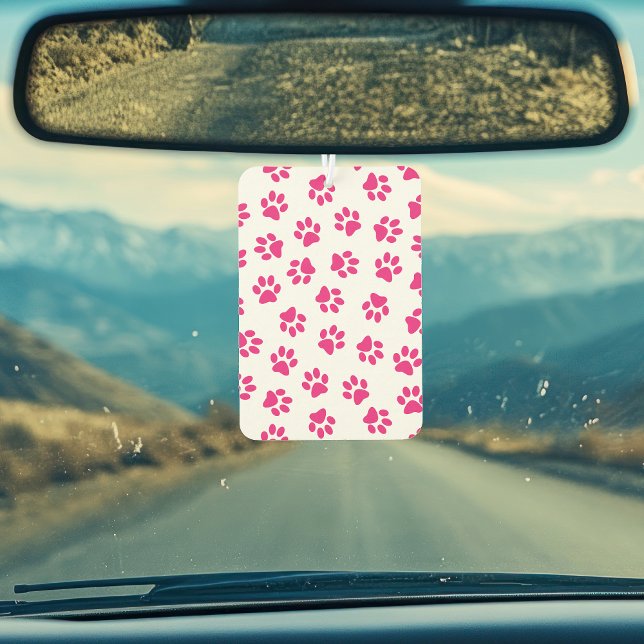 Pattern Of Paws, Dog Paws, Pink Paws Air Freshener (Creator Uploaded)