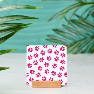 Pattern Of Paws, Dog Paws, Pink Paws Holder